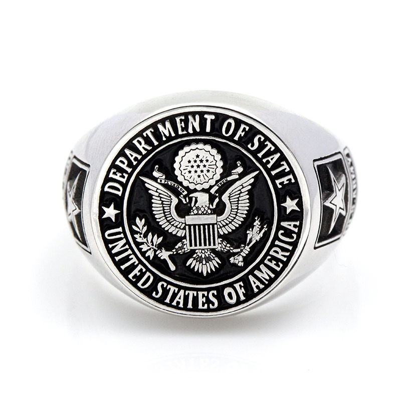 Gift ARMOR Airborne 1775 America's US Army Ring Military Ring Sterling Silver 925 USCG