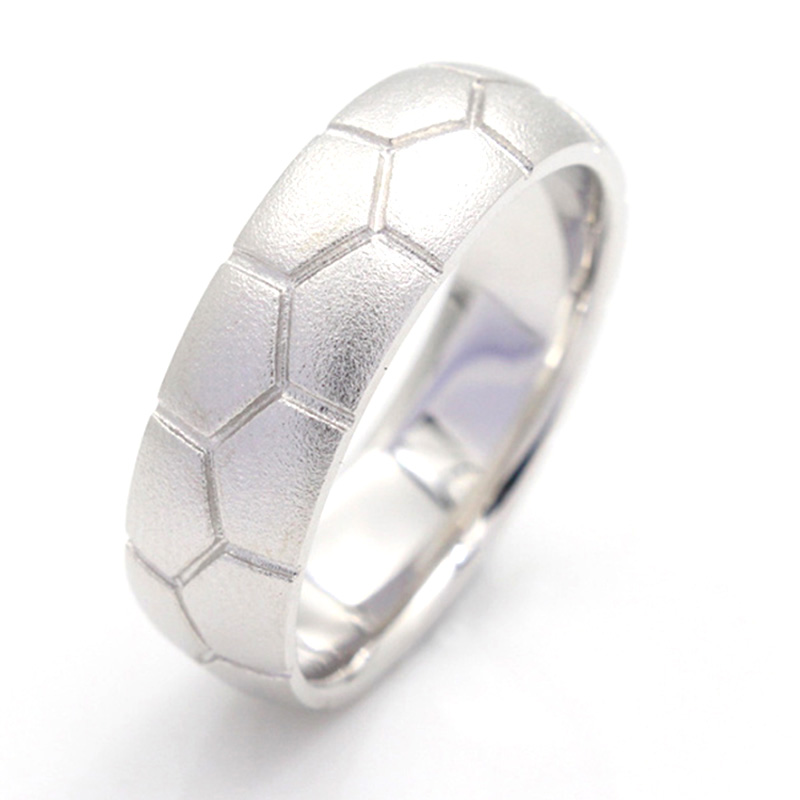 925 Sterling Silver Clear CZ MEN'S COLLEGE High School football Ring Taille 8-14 