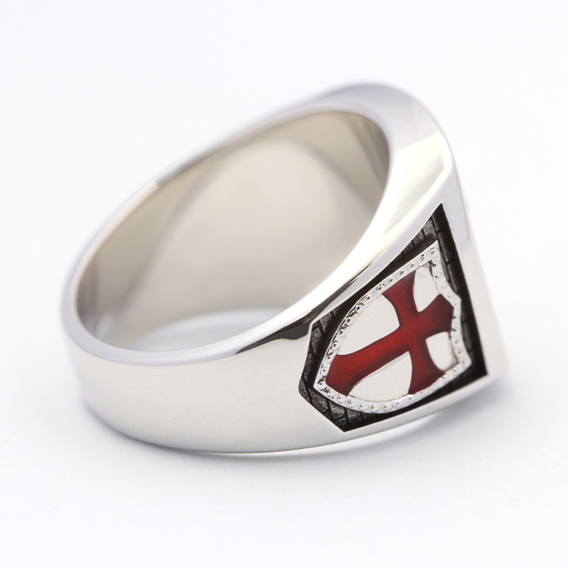 Knights Templar In Hoc Signo Vinces Masons Masonic Sterling Silver Ring ...