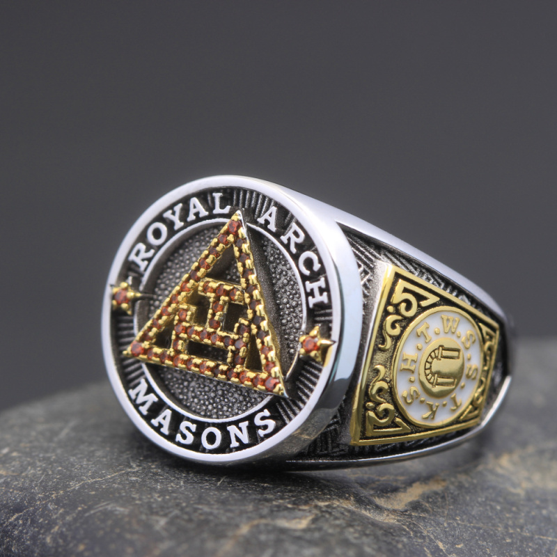 Royal Arch Masonic Keystone Locket Bracelet