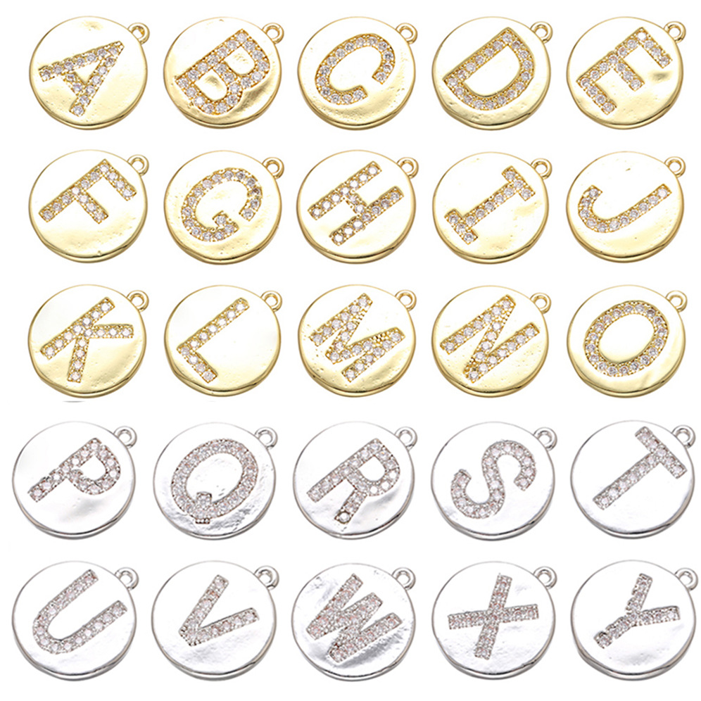 Engraved Letter Charms A-Z